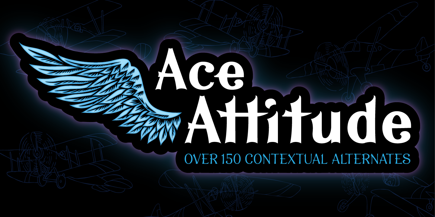 Ejemplo de fuente Ace Attitude Bold